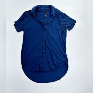 Bobi Los Angeles blue cotton polo shirt S
